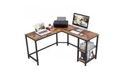 China Steel Pipe L Shaped Corner Waterproof Steel Computer Desks supplier