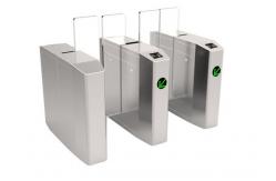 China Acrylic Flap Pedestrian Full Height Sliding Turnstile ss304 supplier