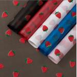 Wholesale of foreign trade brushed strawberry matte waterproof flower wrapping paper, flower art packaging, semi-transparent flower paper materials for sale