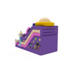 ODM / OEM Inflatable Double Slides Alien Moon Astronaut Inflatable Slides For Kids