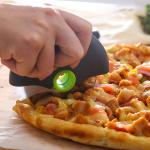 Multi Function Round Stainless Steel Pizza Cutter Wheel 10.5cmx9.5cm for sale