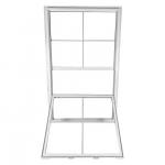 Soundproof Glass Double Hung Vinyl Windows UPVC Double Glazed Sash Windows Customized