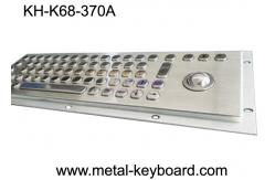China 70 Keys Industrial Metal Computer Keyboard With Trackball / Stainless Steel Kiosk Keyboard supplier