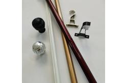 China 0.35mm Chrome 6.7m Inside Window Frame Curtain Rod supplier