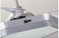 China EMC Fast Speed 42 Dimmable Retractable Ceiling Fan Light With Collapsible Blades supplier