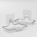 Self Adhesive Mounted Bathroom Soap Dish Holder for Storage And Organizer for sale