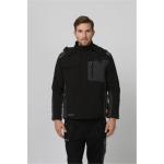 96% Polyester 4% Spandex Black Soft Shell Jacket , 320gsm Mens Winter Work Clothes for sale