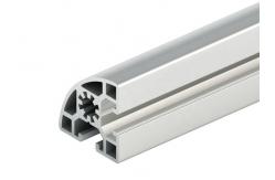 China 4545R Anodized Aluminium Industrial Profile , T Slot Industrial Light Box Aluminum Extruded Profile supplier