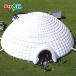 PVC Tarpaulin 12m 40ft Giant Inflatable Igloo Tent Dome For Outdoor Party Event Sports for sale
