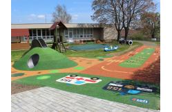 China Safe Playground for Kids 3mm Green EPDM Rubber Granules Surface supplier