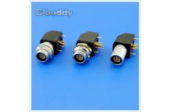 China 2 Pin Printed Circuit Board Connector Rear Panel Installed Elbow Socket supplier