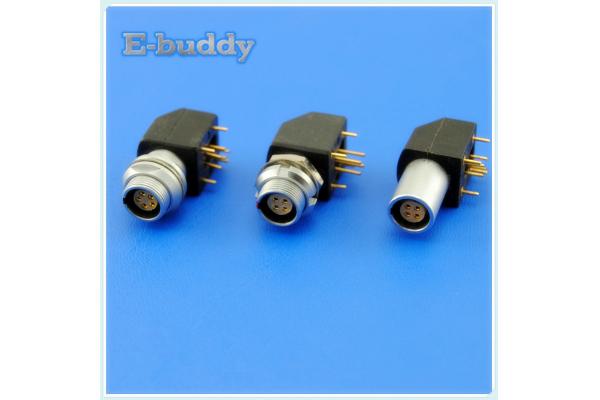 2 Pin Printed Circuit Board Connector Rear Panel Installed Elbow Socket