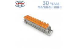 China 10 Pairs Krone Disconnection Module / Double Side Electrical Terminal Block supplier