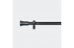 China Simple Window Curtain Rod Iron Fashion Home Hardware Extendable Metal Curtain Pole supplier