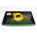 SC/APC 1*16 PLC Optical Fiber Splitter Rack Mount Box Low Excess Loss for sale
