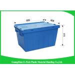 Euro Storage Plastic Attached Lid Containers Rentable Moving For Transportation And Logistics for sale