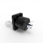 Chassis 4 Pin Speaker Male Connector Plastic D Shape Latch Lock