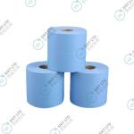 Industrial Large Roll Paper Decontamination Oil / Water Absorption Point Broken Wiping Paper 23*30cm for sale
