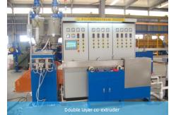 China Double Layer 500mpm PVC Cable Extruder Machine With Copper Conductor supplier