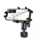 ROHS Metal Motorcycle Mobile Phone Holder Bicycle Smartphone Support Sucker Bracket for sale