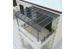 China Self Cleaning Polycarbonate Awning with UV Protection and Aluminum Alloy Frame supplier