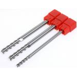 4F 4mm Carbide Cnc Engraving Bits / Extra Long Flat Solid Carbide Flat End Mill HRC60 for sale