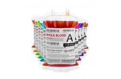 China Rectangle UV Printing Blood Bag Sticker For Hospitals supplier