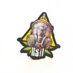 Plastic Die Cut Custom Shaped Mylar Bags 3.5g Pack Irregular Smell Proof