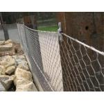 Knotted Type Stainless Steel Rope Mesh Netting Diamond Opening Bright Surface for sale