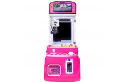China Mini Arcade Claw Machine Pink With Display Screen Coin-operated Toy Vending Machine supplier