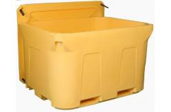 China Topgreen Hot Food Transport Container With Bottom Pallet Shape Wheels supplier