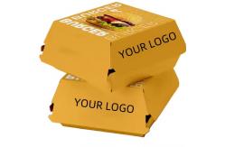 China Custom Biodegradable Burger Boxes Eco-Friendly Takeaway Packaging with Sustainable Materials supplier
