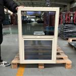 Customized Size UPVC Single Hung Window With PVC Material 1.4mm-1.8mm Thickness for sale