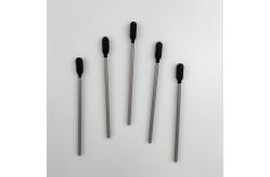 China Gray PP Stick Industrial Black Foam Tip Swabs Dust Free supplier