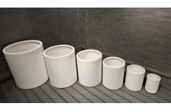 China Durable Hand Carved Fiber Clay Planter Reinforced for Garden supplier