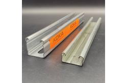 China Slotted Plain Pregalvanized Unitrut Channel with Reinforcing bar supplier