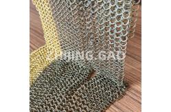 China Architectural Metal Round Ring Mesh Curtain Ss Electroplating supplier