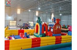 China Inflatable Bouncy House Colourful Obstacle Course Inflatable Fun City Playground supplier