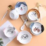 Cute Dog Design Ceramic Oven Bowl With 9 Inch 10 Inch 12 Inch Size for sale