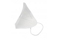 China NIOSH White Disposable N95 Surgical Mask With Ear Loop 17.5x9.5cm supplier