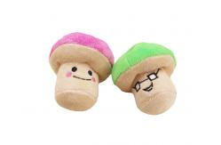 China Creative 10cm Vocal Mushroom Plush Toys For Pet supplier