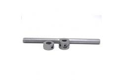 China Customized CNC Turning Machining Parts Thread Rod / Cylinder Baffle For Auto supplier