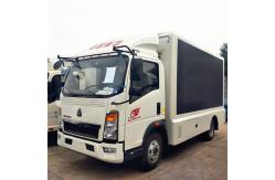 China P5 Mobile LED Display Trailer HOWO 4x2 Mobile Digital Advertising Vehicle 3 Sides supplier