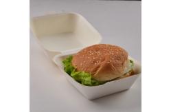China Eco-friendly customized hamburger takeaway food packaging clam shell paper burger box supplier