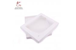 China Printed Lid And Bottom Cardboard Boxes With Window Custom Logo supplier