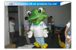 China Green Head Frog Inflatable Cartoon Characters Inflatable Animal Costume Adult Size supplier