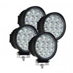 4PCS Round Spot LED Work Light 42W For Engineering Machinery for sale