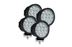 China 4PCS Round Spot LED Work Light 42W For Engineering Machinery supplier