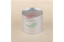China Silver Foil Label Paper Canister Food Paper Tube Packaging Aluminum Easy Open End supplier