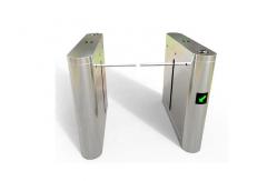 China Flow Access Control Turnstile Barrier Gate Fingerprint Face Recognition System With Single Arm supplier